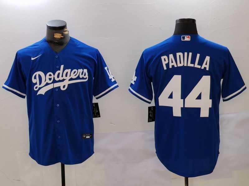 Men%27s Los Angeles Dodgers #44 Vicente Padilla Blue Cool Base Stitched Jersey->los angeles dodgers->MLB Jersey